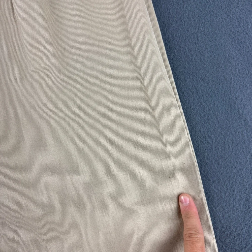 Vintage USA Polo Ralph Lauren Pants Mens 34x31 (Fits 33x30) Beige Double Pleated